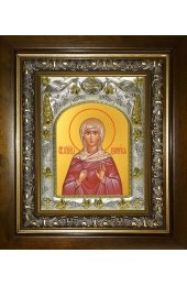 Икона Домника (Домнина) Аназаровская, 14x18 см, в деревянном киоте 20х24 см, арт вк-4686