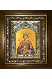 Икона Екатерина Александрийская, 14x18 см, в деревянном киоте 20х24 см, арт вк-4688