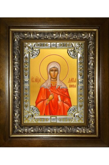 Икона Дария Римская, 18x24 см, со стразами, в деревянном киоте, арт вк-4706