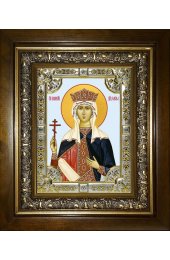 Икона Елена равноапостольная, 18x24 см, со стразами, в деревянном киоте, арт вк-4709