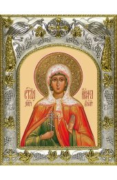 Икона Ирина Египетская, 14x18 в серебряном окладе, арт вк-4717