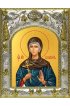 Икона Иулиания Никомидийская, 14x18 в серебряном окладе, арт вк-4720
