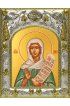 Икона Иуния (Юния) мученица, 14x18 в серебряном окладе, арт вк-4727