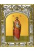 Икона Лукия Сиракузская, 14x18 в серебряном окладе, арт вк-4741