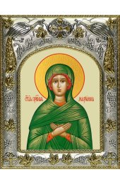 Икона Мариамна праведная, 14x18 в серебряном окладе, арт вк-4744