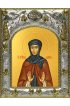 Икона Марина преподобная, 14x18 в серебряном окладе, арт вк-4746