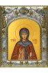 Икона Мария Радонежская, 14x18 в серебряном окладе, арт вк-4755