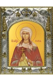 Икона Раиса (Ираида) Александрийская, 14x18 в серебряном окладе, арт вк-4772