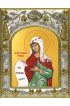Икона Сосанна Римская, 14x18 в серебряном окладе, арт вк-4783