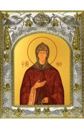 Икона София Суздальская, 14x18 в серебряном окладе, арт вк-4785