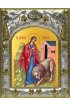 Икона Татиана (Татьяна) Римская, 14x18 в серебряном окладе, арт вк-4792