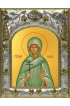 Икона Фаина Анкирская (Коринфская), 14x18 в серебряном окладе, арт вк-4794