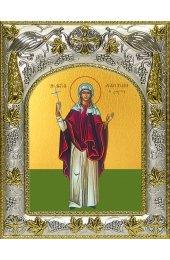 Икона Харитина Киликийская, 14x18 в серебряном окладе, арт вк-4798