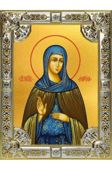 Икона Марина Берийская (Македонская) 18 х 24 со стразами, арт вк-4811