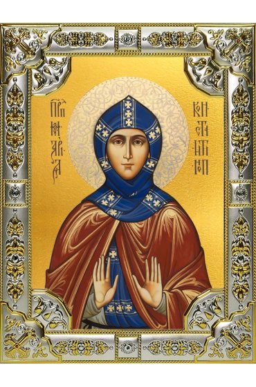 Икона Мария Константинопольская 18 х 24 со стразами, арт вк-4812