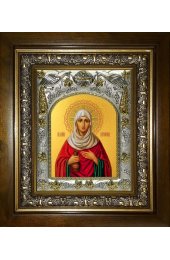 Икона Иоанна Мироносица, 14x18 см, в деревянном киоте 20х24 см, арт вк-4839