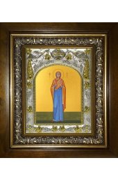 Икона Ирина Египетская, 14x18 см, в деревянном киоте 20х24 см, арт вк-4841