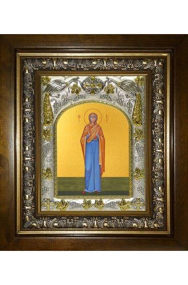 Икона Ирина Египетская, 14x18 см, в деревянном киоте 20х24 см, арт вк-4841