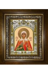 Икона Ирина Египетская, 14x18 см, в деревянном киоте 20х24 см, арт вк-4842