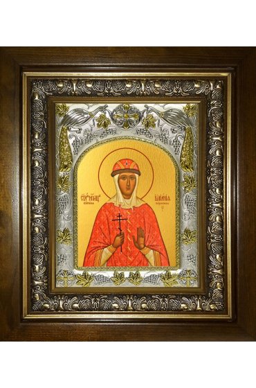 Икона Иулиания Вяземская, 14x18 см, в деревянном киоте 20х24 см, арт вк-4847