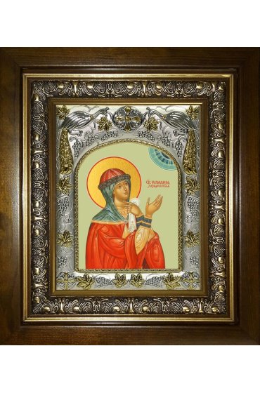 Икона Иулиания Лазаревская, 14x18 см, в деревянном киоте 20х24 см, арт вк-4850
