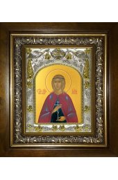Икона Иулия (Юлия) Карфагенская, 14x18 см, в деревянном киоте 20х24 см, арт вк-4851