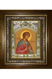 Икона Христина (Кристина) Кесарийская, 14x18 см, в деревянном киоте 20х24 см, арт вк-4859