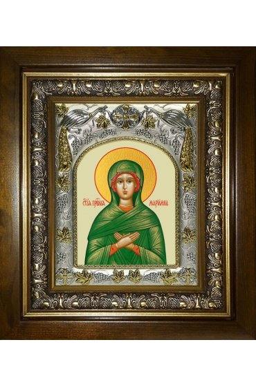 Икона Мариамна праведная, 14x18 см, в деревянном киоте 20х24 см, арт вк-4867