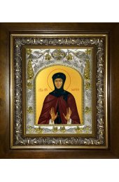 Икона Марина Берийская (Македонская), 14x18 см, в деревянном киоте 20х24 см, арт вк-4868