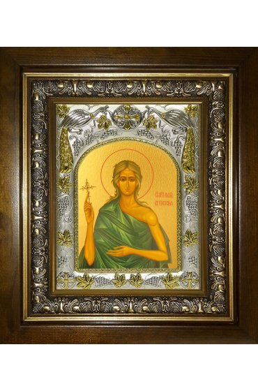Икона Мария Египетская, 14x18 см, в деревянном киоте 20х24 см, арт вк-4872