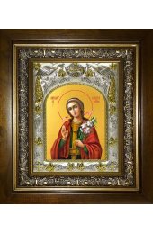 Икона Мирослава Константинопольская, 14x18 см, в деревянном киоте 20х24 см, арт вк-4881