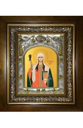 Икона Нина просветительница Грузии, 14x18 см, в деревянном киоте 20х24 см, арт вк-4886