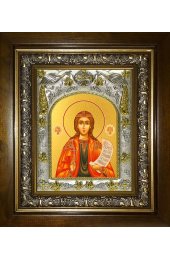 Икона Пелагия Тарсийская, 14x18 см, в деревянном киоте 20х24 см, арт вк-4890