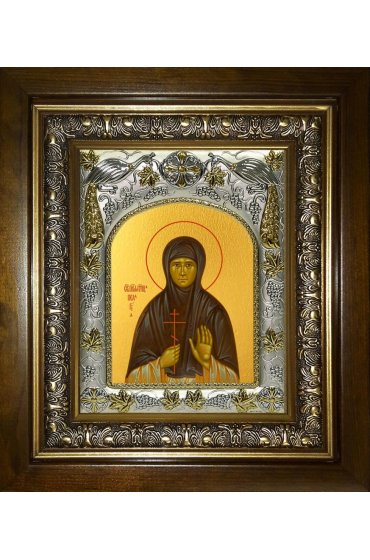 Икона Пелагия Тестова, 14x18 см, в деревянном киоте 20х24 см, арт вк-4891