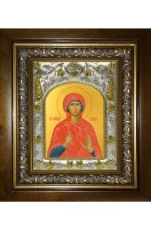 Икона Раиса Александрийская, 14x18 см, в деревянном киоте 20х24 см, арт вк-4893