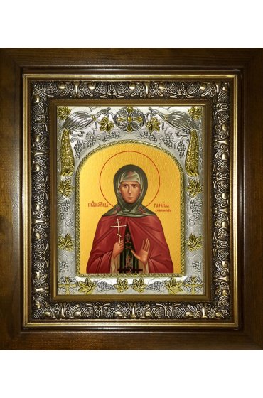 Икона Рафаила (Вишнякова) преподобномученица, 14x18 см, в деревянном киоте 20х24 см, арт вк-4894