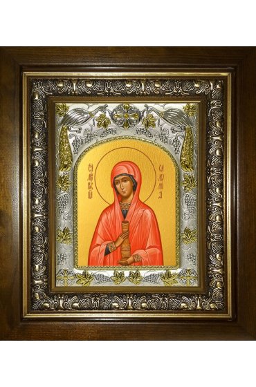 Икона Саломия Мироносица, 14x18 см, в деревянном киоте 20х24 см, арт вк-4897