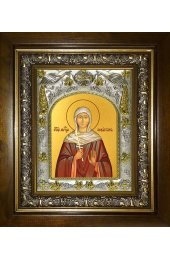Икона Севастиана Гераклейская, 14x18 см, в деревянном киоте 20х24 см, арт вк-4900