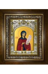 Икона София Суздальская, 14x18 см, в деревянном киоте 20х24 см, арт вк-4904