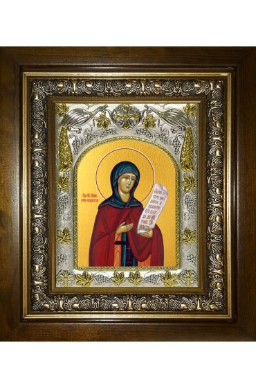 Икона София Суздальская, 14x18 см, в деревянном киоте 20х24 см, арт вк-4904