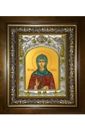 Икона София Суздальская, 14x18 см, в деревянном киоте 20х24 см, арт вк-4906