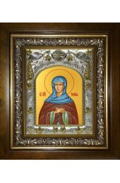 Икона Таисия Египетская, 14x18 см, в деревянном киоте 20х24 см, арт вк-4909