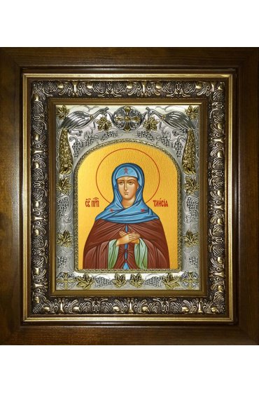 Икона Таисия Египетская, 14x18 см, в деревянном киоте 20х24 см, арт вк-4909