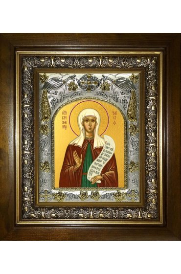 Икона Таисия Египетская, 14x18 см, в деревянном киоте 20х24 см, арт вк-4910
