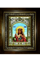 Икона Тамара благоверная, 14x18 см, в деревянном киоте 20х24 см, арт вк-4911