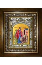 Икона Татиана (Татьяна) Римская, 14x18 см, в деревянном киоте 20х24 см, арт вк-4912