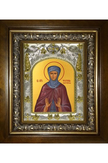 Икона Фотиния (Светлана) Палестинская, 14x18 см, в деревянном киоте 20х24 см, арт вк-4917
