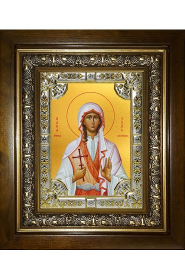 Икона Злата мученица, 18x24 см, со стразами, в деревянном киоте, арт вк-4922 Икона Злата мученица, 18x24 см, со стразами, в деревянном киоте, арт вк-4922