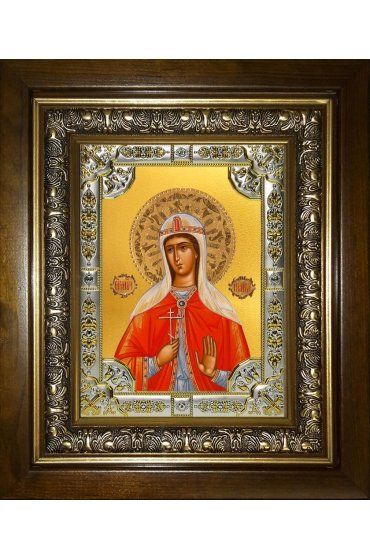 Икона Илария Римская, 18x24 см, со стразами, в деревянном киоте, арт вк-4923