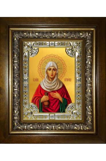 Икона Иоанна Мироносица, 18x24 см, со стразами, в деревянном киоте, арт вк-4924